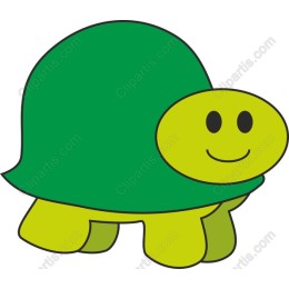 Cheerful Cartoon Turtle