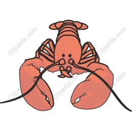 Charming Cartoon Lobster