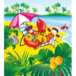 Tropical Lobster Beach Fun