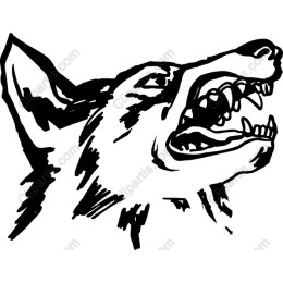 Powerful Howling Wolf