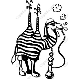 Quirky Striped Camel
