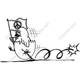 Peaceful Chick on the Run
