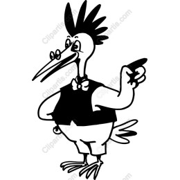 Whimsical Bird Character