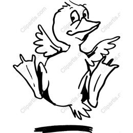 Charming Playful Duck