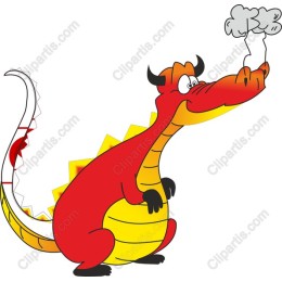 Playful Cartoon Dragon