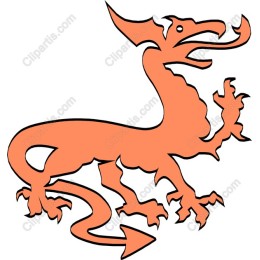 Mythical Orange Dragon