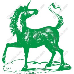 Majestic Green Unicorn