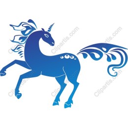 Mythical Blue Unicorn