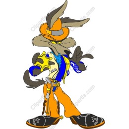 Whimsical Coyote Cowboy