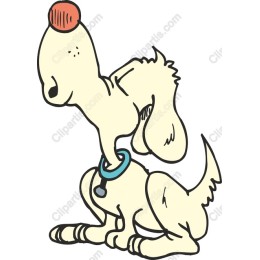 Playful Cartoon Pup