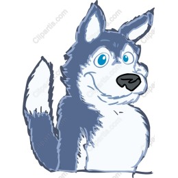 Cartoon Husky - Adorable