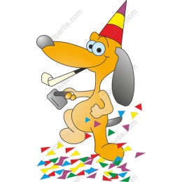 Cheerful Party Dog
