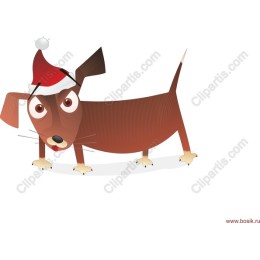 Festive Dachshund Santa