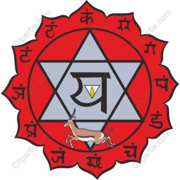 Traditional Cultural with Deer in Red Background
