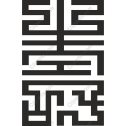 Elegant Black and White Maze