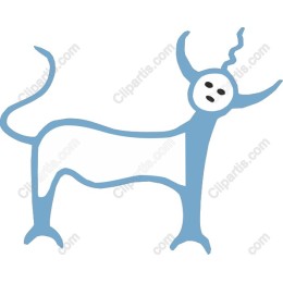 Whimsical Blue Animal