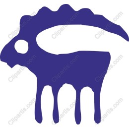 Stylized Purple Sheep