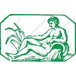 Serene Streamside Figure