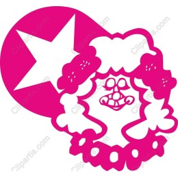 Joyful Pink Clown