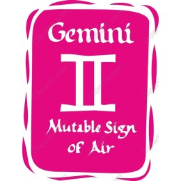 Gemini - Mutable Sign of Air