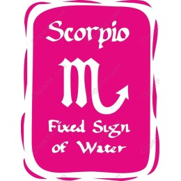 Scorpio Zodiac - Fixed Sign of Water