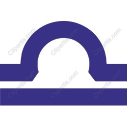 Libra Zodiac Symbol - Minimalist