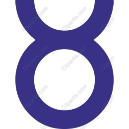 Purple Number 8