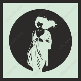 Silhouetted Goddess
