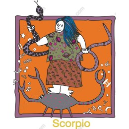 Vibrant Scorpio Zodiac
