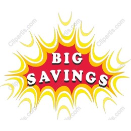 Big Savings Burst Graphic