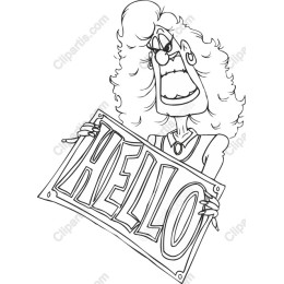 Quirky HELLO Character