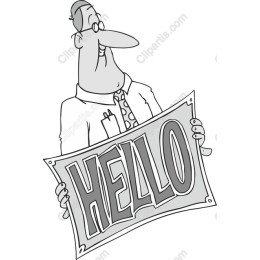 Hello Greeting Character