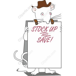 Charming Cartoon Mouse Stock Up and Save