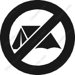 No Camping Symbol