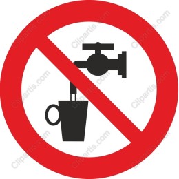 No Drinking Water Symbol