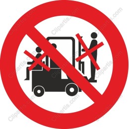 No Forklift Passengers Safety
