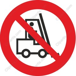 Forklift Prohibited Sign