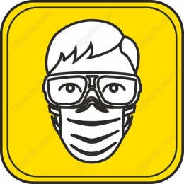 Health & Safety Masked Individual