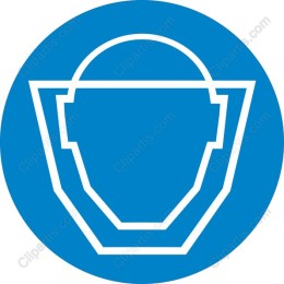 Stylized Helmet Icon in Blue Circle