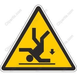 Safety Warning Sign - Fall Hazard