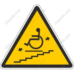 Wheelchair Accessibility Warning Sign