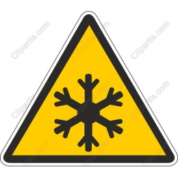Snowflake Warning Sign
