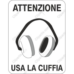 Headphones Warning Sign