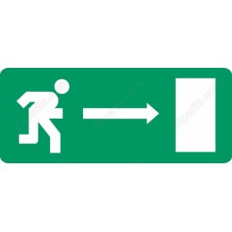 Exit Sign - Green Emergency Exit Icon