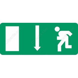 Emergency Exit Sign - Safety Compliance Graphic