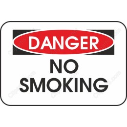 No Smoking Danger Sign