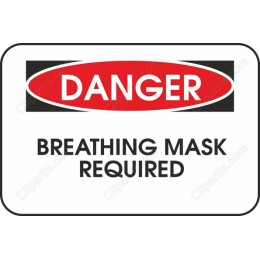 Danger Breathing Mask Required