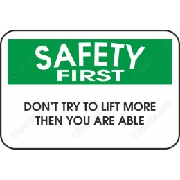 Safety First