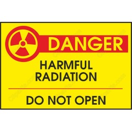 Danger: Harmful Radiation Sign