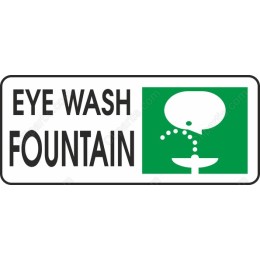 Eye Wash Fountain Sign